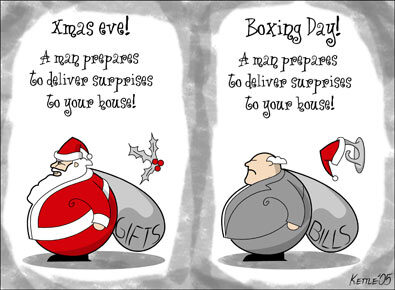 Difference between Christmas Eve and Boxing Day